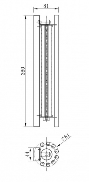 Фото Накладной светильник Maytoni Sonata MOD410WL-L12CH3K