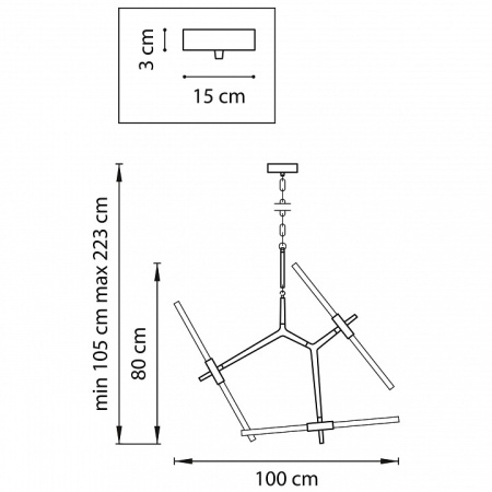 Фото Подвесная люстра Lightstar Struttura 742067