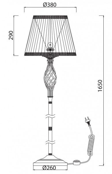 Фото Торшер Maytoni Grace RC247-FL-01-R