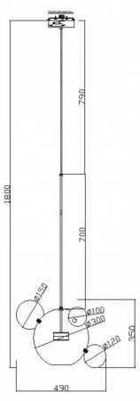 Фото Подвесной светильник Freya Amoris FR5128PL-L10BS