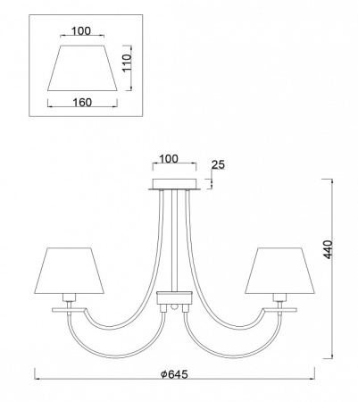 Фото Люстра на штанге Freya Felisa FR5019CL-05CH