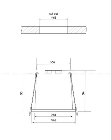 Фото Встраиваемый светильник Maytoni Reif DL049-01W
