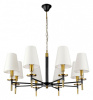 Открыть Подвесная люстра Arte Lamp Riccardo A4075LM-8BK Фото Подвесная люстра Arte Lamp Riccardo A4075LM-8BK
