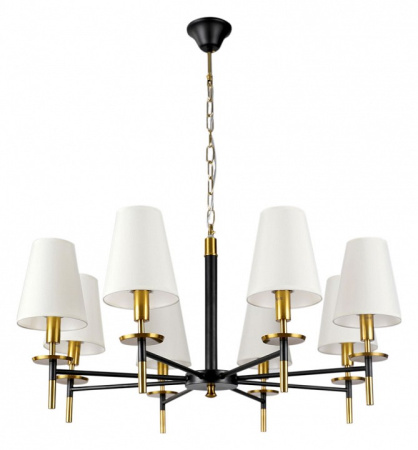 Открыть Подвесная люстра Arte Lamp Riccardo A4075LM-8BK Фото Подвесная люстра Arte Lamp Riccardo A4075LM-8BK