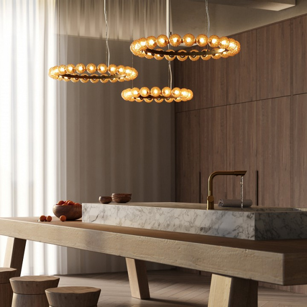 Фото Подвесная люстра Maytoni Ambre MOD331PL-L32BS3K