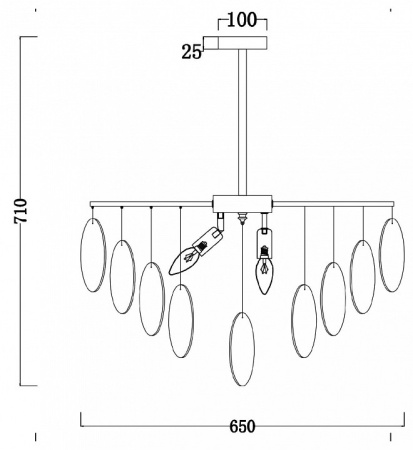 Фото Люстра на штанге Freya Porto FR5104PL-06N