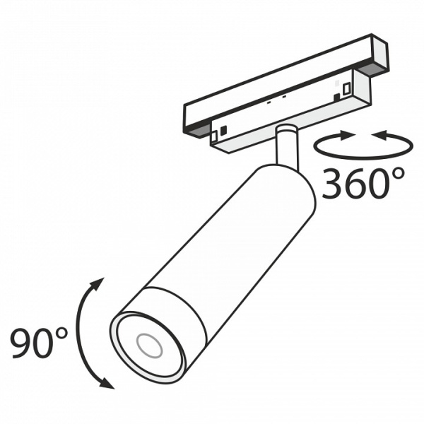 Фото Светильник на штанге Maytoni Focus LED TR019-2-7W4K-B