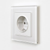 Фото Розетка с заземлением, без рамки Werkel белый матовый W1171061