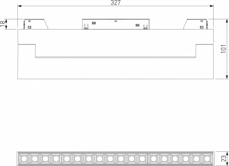 Фото Накладной светильник Elektrostandard Slim Magnetic a066588