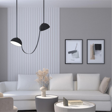 Открыть Накладной светильник Denkirs BELTY FLOW DK5561-BK Фото Накладной светильник Denkirs BELTY FLOW DK5561-BK