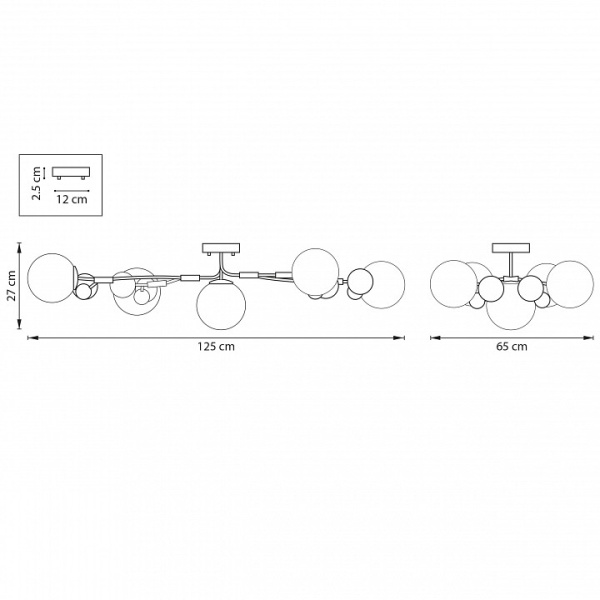 Фото Потолочная люстра Lightstar Croco 815553
