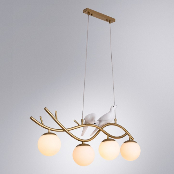 Открыть Подвесной светильник Arte Lamp Eltanin A3422SP-4GO Фото Подвесной светильник Arte Lamp Eltanin A3422SP-4GO