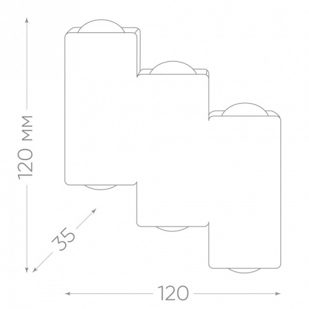 Фото Накладной светильник Feron Нью-Йорк 11704