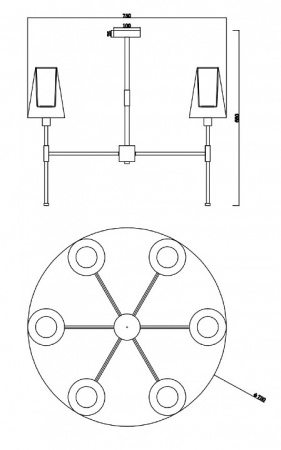 Открыть Люстра на штанге Freya Tida FR5196PL-06CH Фото Люстра на штанге Freya Tida FR5196PL-06CH