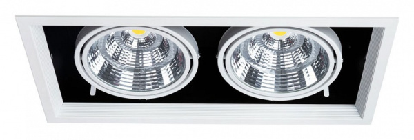 Открыть Встраиваемый светильник Arte Lamp Merga A8450PL-2WH Фото Встраиваемый светильник Arte Lamp Merga A8450PL-2WH