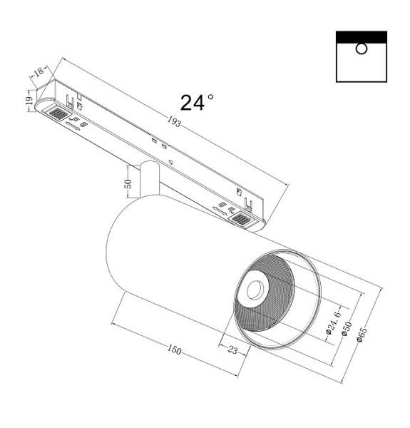 Фото Светильник на штанге Maytoni Focus LED TR032-4-20W3K-S-DS-B
