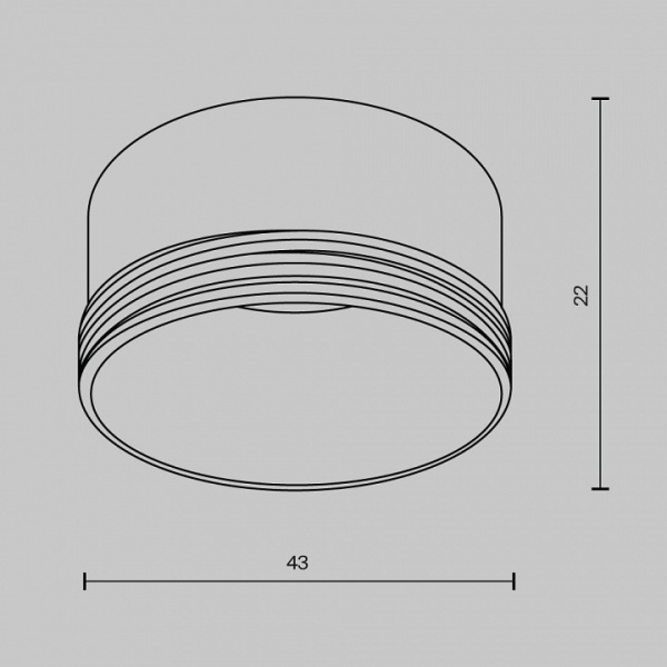 Фото Кольцо декоративное Maytoni Focus LED RingS-5-W