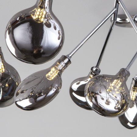 Открыть Потолочная люстра Bogate's Lamella 556 хром / дымчатый Фото Потолочная люстра Bogate's Lamella 556 хром / дымчатый