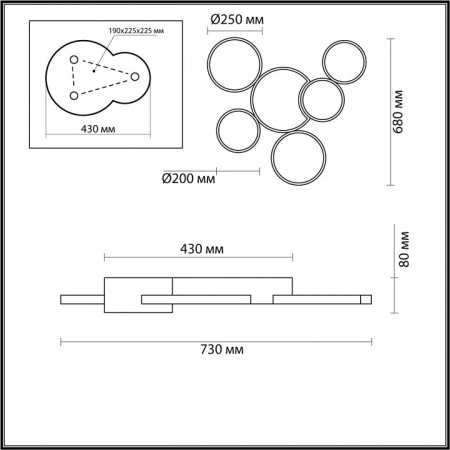 Фото Потолочная люстра Lumion Norbert 5255/99CL