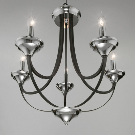 Открыть Подвесная люстра Eurosvet Lazzaro 60098/5 хром Фото Подвесная люстра Eurosvet Lazzaro 60098/5 хром