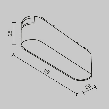 Фото Накладной светильник Maytoni Basis TR080-1-6W4K-W