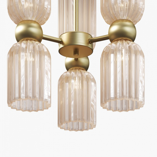 Фото Люстра на штанге Maytoni Antic MOD302PL-06CG