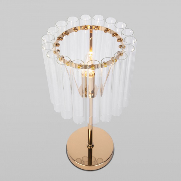 Открыть Настольная лампа декоративная Bogate's Flamel 01116/1 золото Фото Настольная лампа декоративная Bogate's Flamel 01116/1 золото