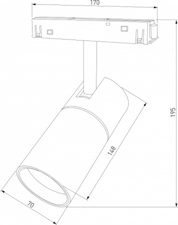 Фото Накладной светильник Elektrostandard Slim Magnetic a066589