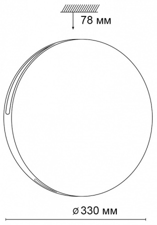 Фото Накладной светильник Sonex Vale 3040/CL