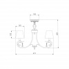 Открыть Люстра на штанге Eurosvet Incanto 60069/5 серебро Фото Люстра на штанге Eurosvet Incanto 60069/5 серебро