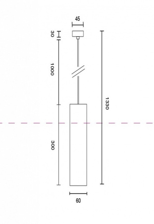 Фото Подвесной светильник Maytoni Focus P075PL-01B