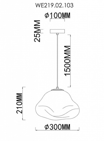 Фото Подвесной светильник Wertmark Isola WE219.02.103