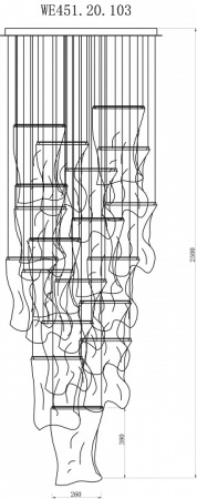 Фото Подвесная люстра Wertmark Hanna WE451.20.103