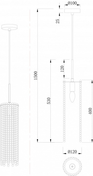 Фото Подвесной светильник Stilfort Marelli 2169/09/01P
