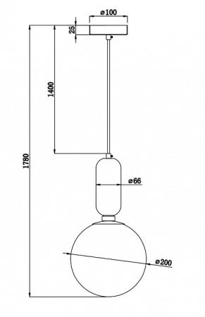 Фото Подвесной светильник Freya Felice FR5136PL-01BS