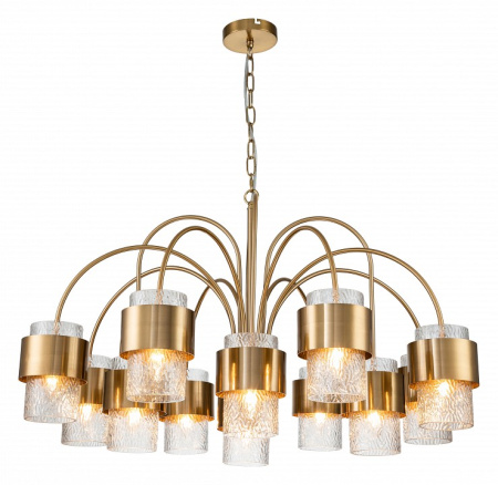 Открыть Подвесная люстра Indigo Eleganza 12019/A/12P Brass Фото Подвесная люстра Indigo Eleganza 12019/A/12P Brass