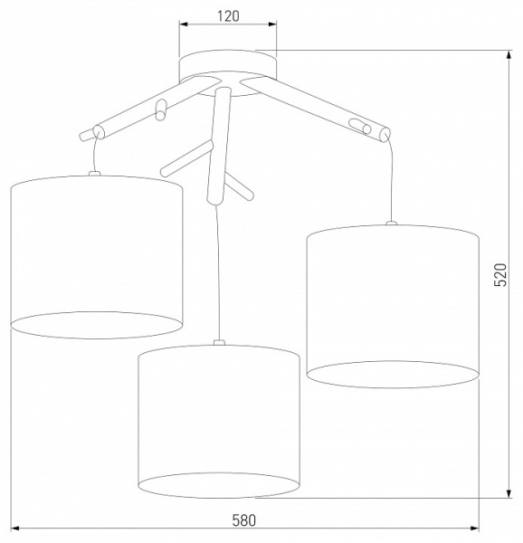 Открыть Подвесная люстра TK Lighting Albero 6553 Albero White Фото Подвесная люстра TK Lighting Albero 6553 Albero White