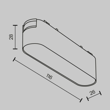 Фото Накладной светильник Maytoni Basis TR080-1-6W3K-W