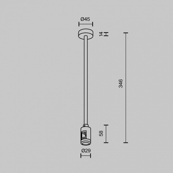 Фото Основание на штанге Maytoni Accessories for tracks Flarity TRA158C-B1-B