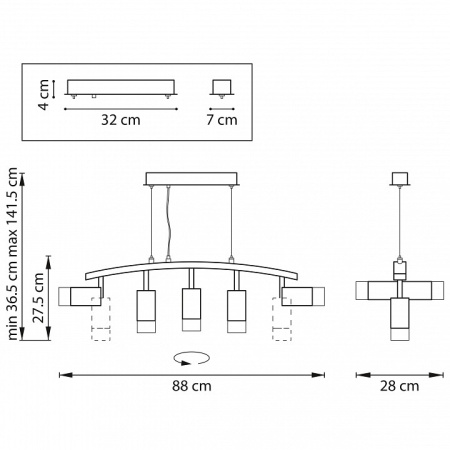 Фото Подвесной светильник Lightstar Rullo LR7353733621