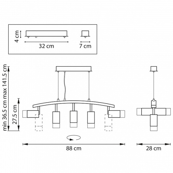 Фото Подвесной светильник Lightstar Rullo LR7353733621