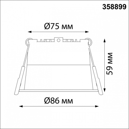Фото Встраиваемый светильник Novotech Tran 358899