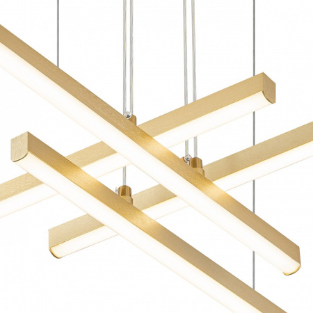 Открыть Подвесная люстра Indigo Paralleli 14017/4P Gold Фото Подвесная люстра Indigo Paralleli 14017/4P Gold