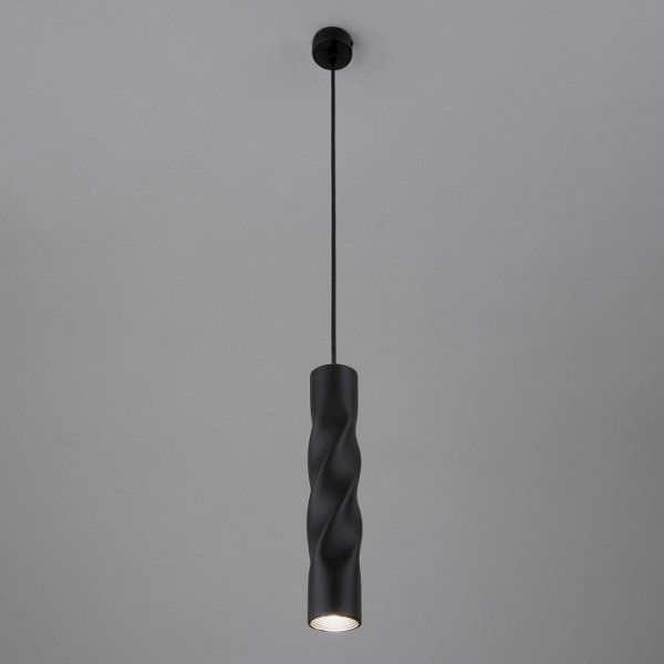 Открыть Подвесной светильник Eurosvet Scroll 50136/1 LED черный Фото Подвесной светильник Eurosvet Scroll 50136/1 LED черный