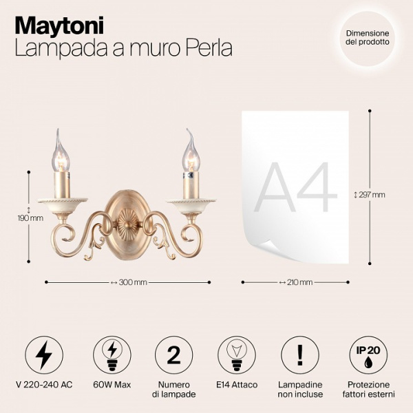 Фото Бра Maytoni Perla ARM337-02-R