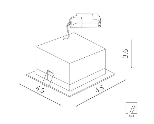 Фото Встраиваемый светильник Arte Lamp Grill A3153PL-1BK
