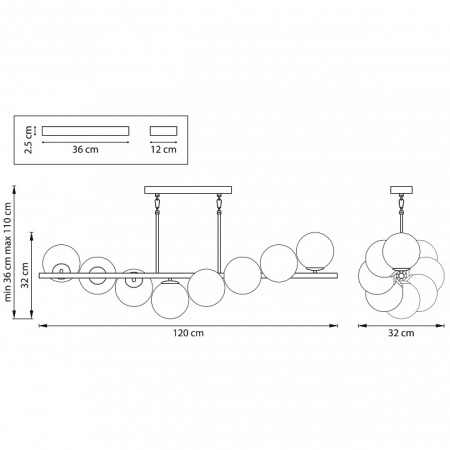 Фото Люстра на штанге Lightstar Croco 815183
