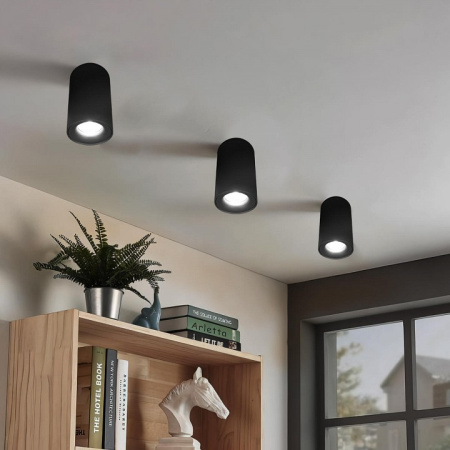 Открыть Накладной светильник Loft it Tictac 10220 Black 4000K Фото Накладной светильник Loft it Tictac 10220 Black 4000K