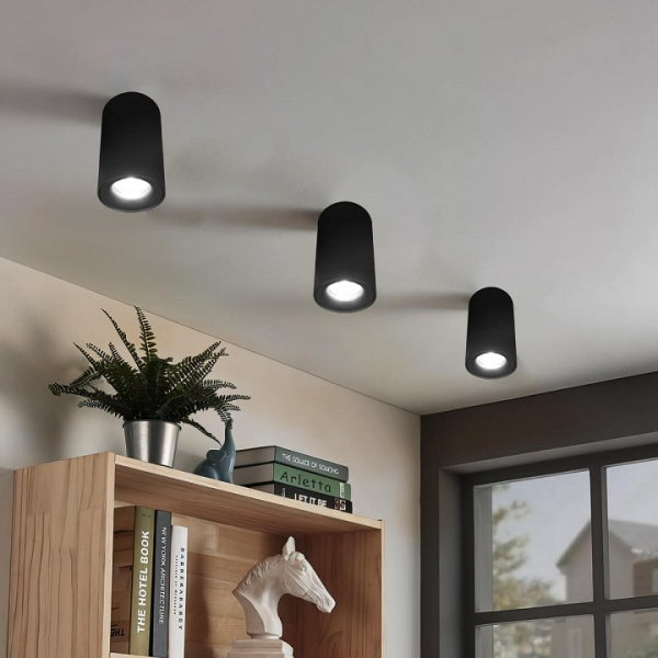 Открыть Накладной светильник Loft it Tictac 10220 Black 4000K Фото Накладной светильник Loft it Tictac 10220 Black 4000K