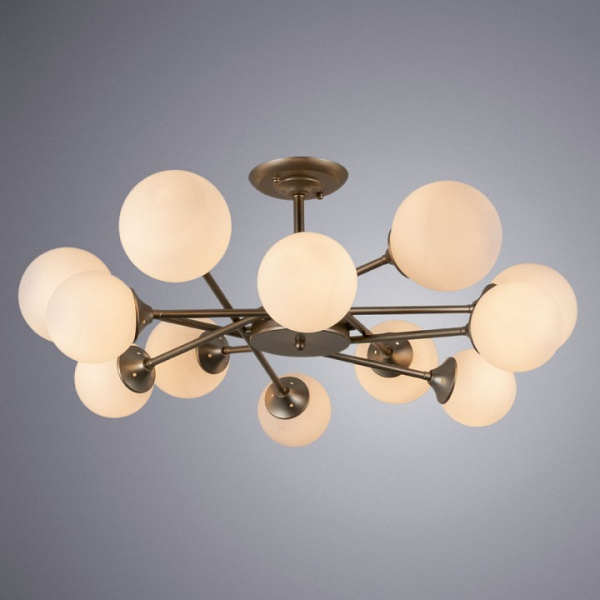 Открыть Люстра на штанге Arte Lamp Marco A2703PL-12SG Фото Люстра на штанге Arte Lamp Marco A2703PL-12SG